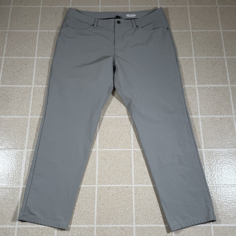 Lululemon ABC Pants Mens 38x30 Gray  Casual Athleisure Chino Stretch
